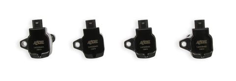 ACCEL IGNITION COILS - 2015-2020 HONDA CIVIC 2.0L, 2.0L TURBO AND FIT 1.5L 4-CYLINDER, BLACK, 4-PACK