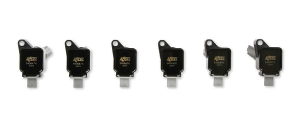 ACCEL IGNITION COIL 2017-2020 FORD ECOBOOST 3.5L ENGINES, BLACK, 6-PACK