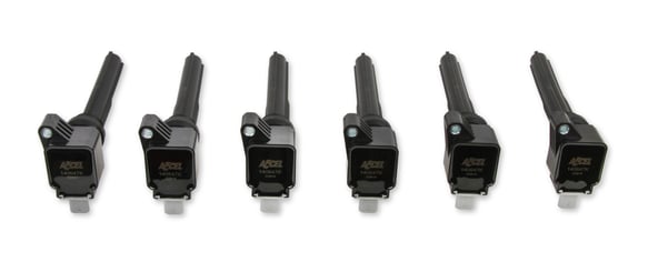 ACCEL IGNITION COIL 2017-2020 FORD ECOBOOST 3.5L ENGINES, BLACK, 6-PACK