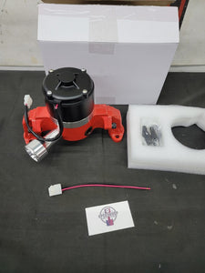 PRW WPEM-35002 SBC 350 400 Electric High Volume Water Pump Powdercoated Red