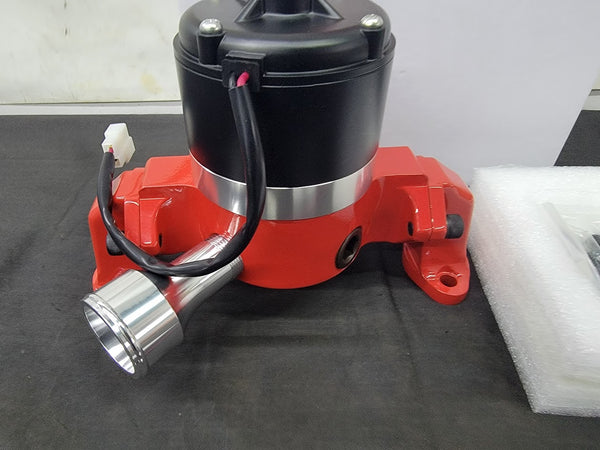 PRW WPEM-35002 SBC 350 400 Electric High Volume Water Pump Powdercoated Red