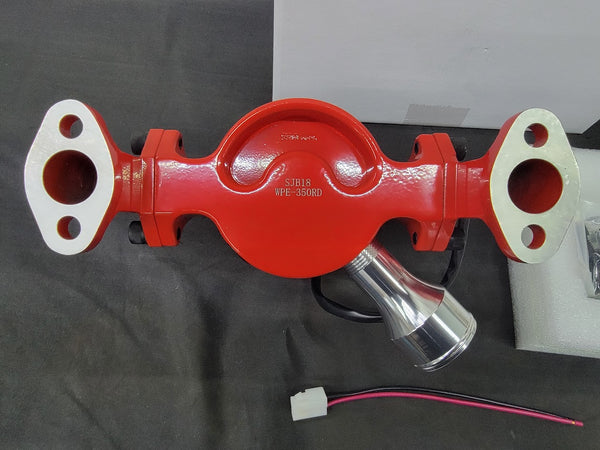 PRW WPEM-35002 SBC 350 400 Electric High Volume Water Pump Powdercoated Red