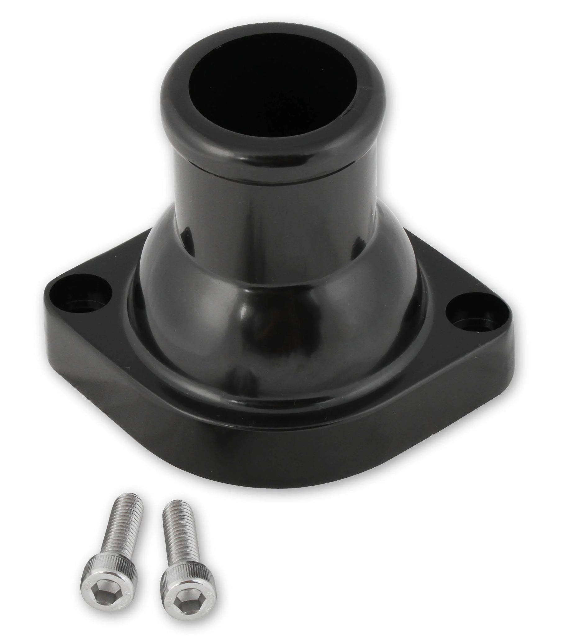 MR. GASKET 2671BK GM LS WATER NECK - STRAIGHT - BLACK FINISH