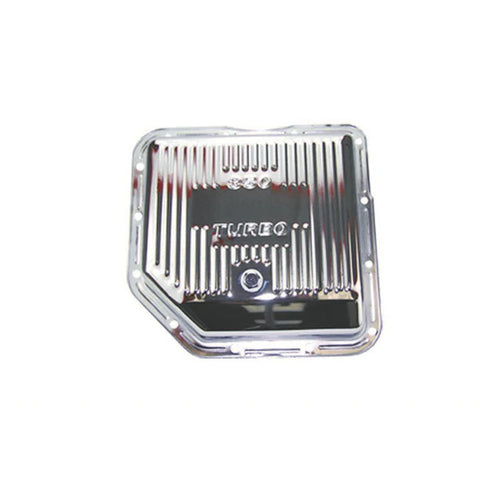 SP7491 GM TURBO 350 CHROME FINNED ALUMINUM TRANSMISSION PAN