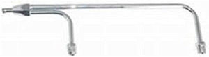 R2197 RPC Dual Feed fuel line. chrome, with 1/8 npt fuel pressure provision. 3/8 barb