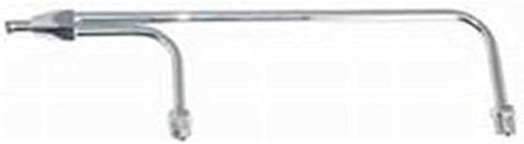R2197 RPC Dual Feed fuel line. chrome, with 1/8 npt fuel pressure provision. 3/8 barb