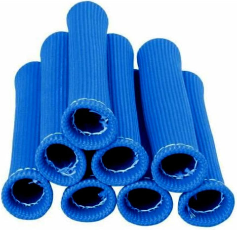 Spark Plug Wires Boots Heat Shields Protector Covers Sleeves 8 Pack (Blue)