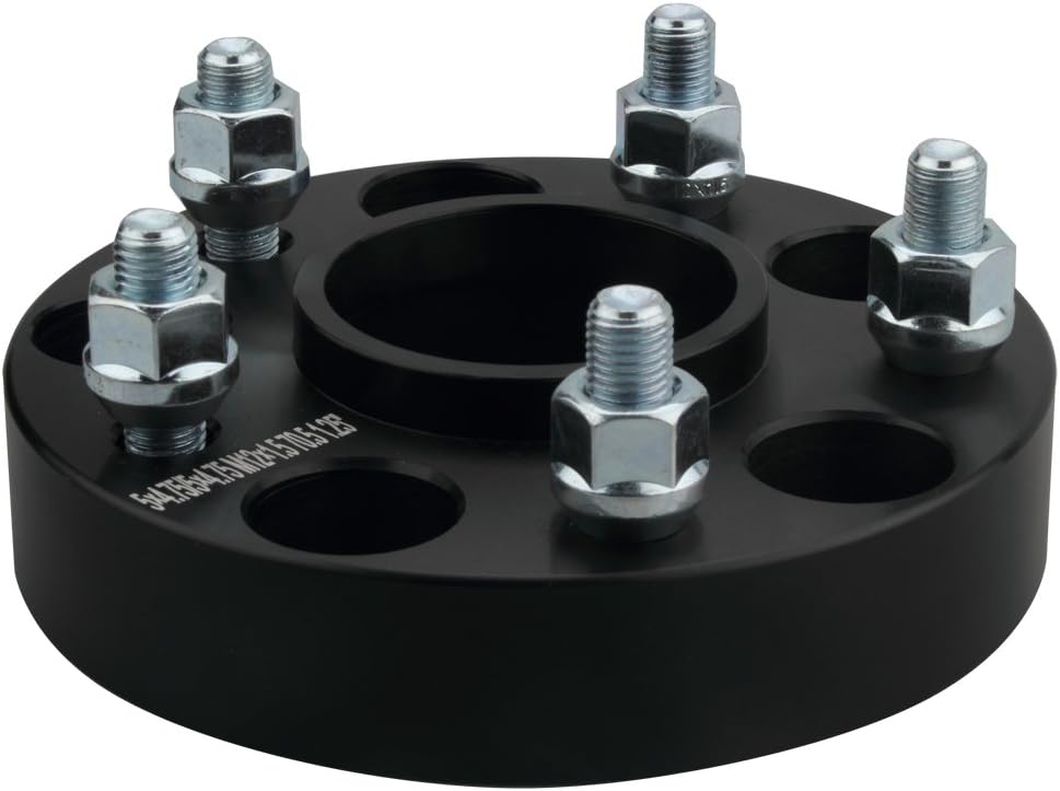 2PC Black 5x4.75 Hubcentric Wheel Spacers