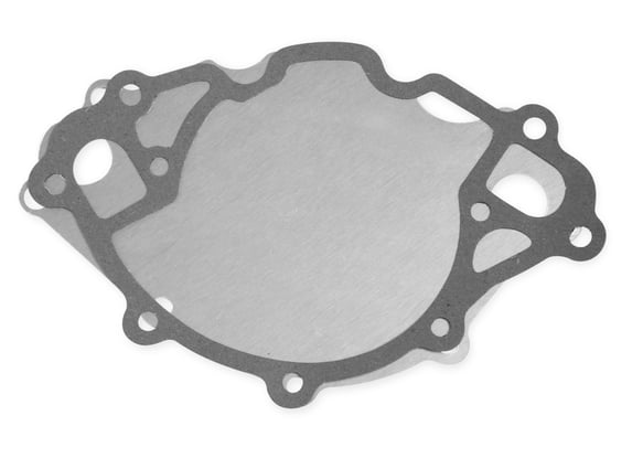 MR. GASKET ELECTRIC WATER PUMP WITH BLOCK OFF PLATE - 35 GPM - POLISHED