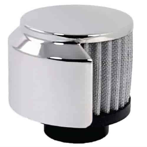 RPC R9517X Clamp on breather. Chrome top, fits 1 3/8 tube. Shielded.