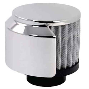 RPC R9517X Clamp on breather. Chrome top, fits 1 3/8 tube. Shielded.