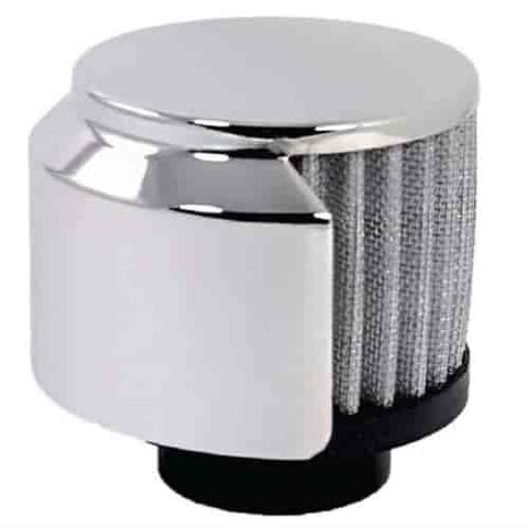 RPC R9517X Clamp on breather. Chrome top, fits 1 3/8 tube. Shielded.