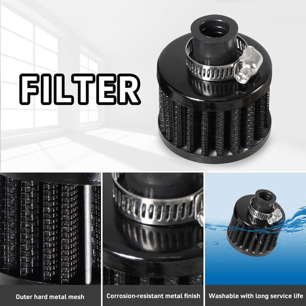 Universal Aluminum Baffled Oil Reservoir Catch Can Tank