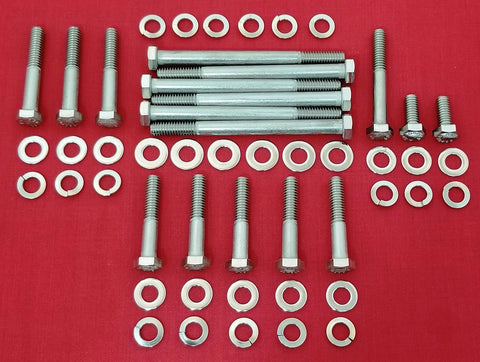 BBF Ford 429 460 Water Pump Timing Cover Stainless Steel Hex Bolts Kit Set