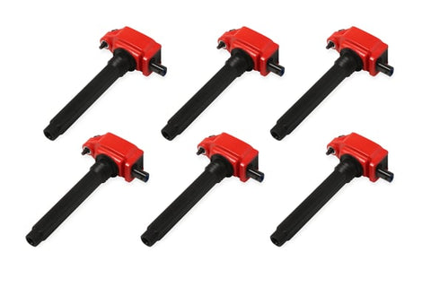 MSD IGNITION COIL - BLASTER - CHRYSLER V6 - RED - 6-PACK