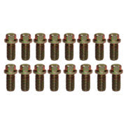 9827 – Bolt Kit, Big Block Chevy/Ford V8 Header 6pt Head 16pc Kit (Gold Zinc Steel)