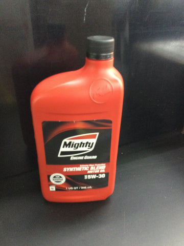 Mighty Synthetic Blend Motor Oil SAE 5W-20 (1 QT)