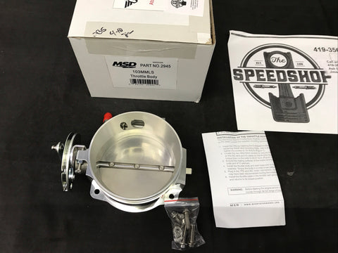 MSD Ignition 2945 Atomic LS Throttle Body 103mm, 4 Bolt