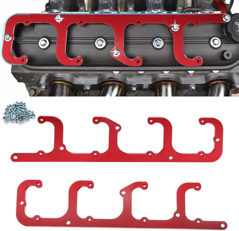 LS Coil Brackets - Anodized Red