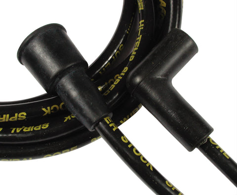 Accel 5042K Spark Plug Wires, Super Stock, Spiral Core, 8mm, Black, NON-HEI Stock Boots, Chevy, GMC, Set