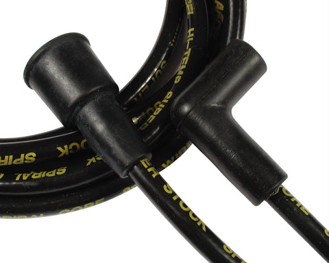 Accel 5044K  Spark Plug Wires, Super Stock, Spiral Core, 8mm, Black, Chevy, Over Valve Cover, Small Block, V8