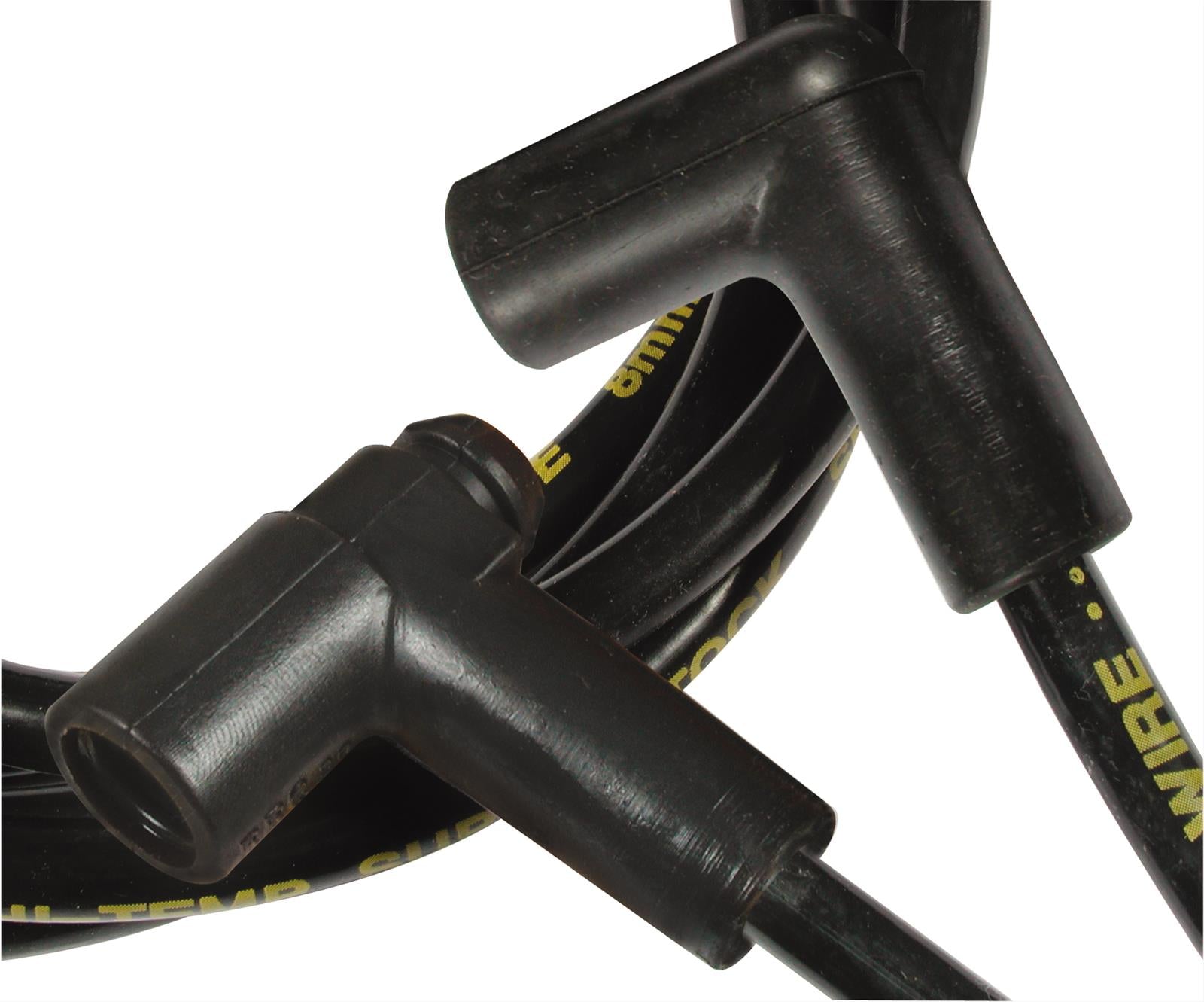 Accel 5050K Spark Plug Wires, Super Stock, Spiral Core, 8mm, Black, Stock Boots, Chevy, 5.7L, Set