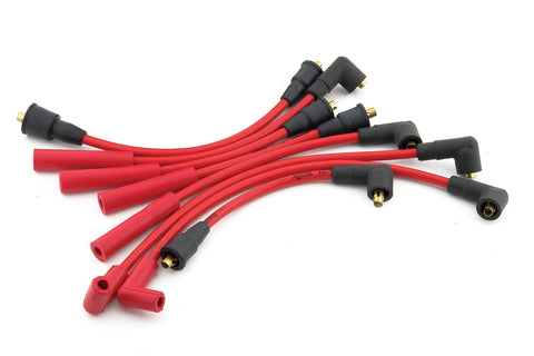 Accel 5099R Spark Plug Wires, Super Stock, Spiral Core, 8mm, Red, Stock Boots, AMC, Jeep, 232, 258, L6, Set