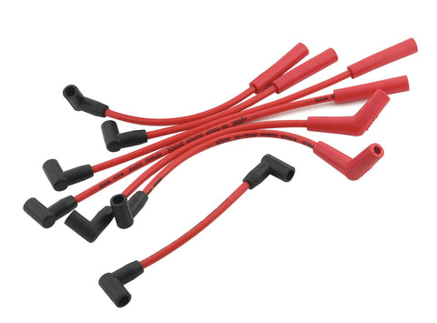 Accel 5129R Spark Plug Wires, Super Stock, Spiral Core, 8mm, Red, Stock Boots, Jeep 4.0L, L6, Set