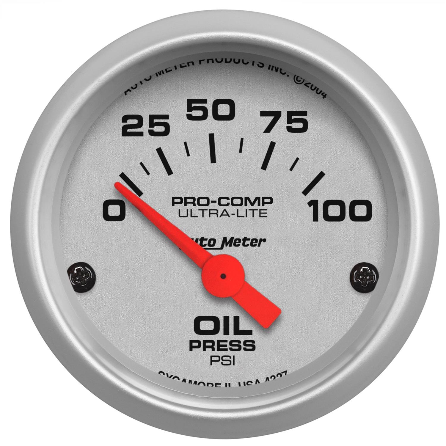 AutoMeter Ultra-Lite Analog Gauges 4327