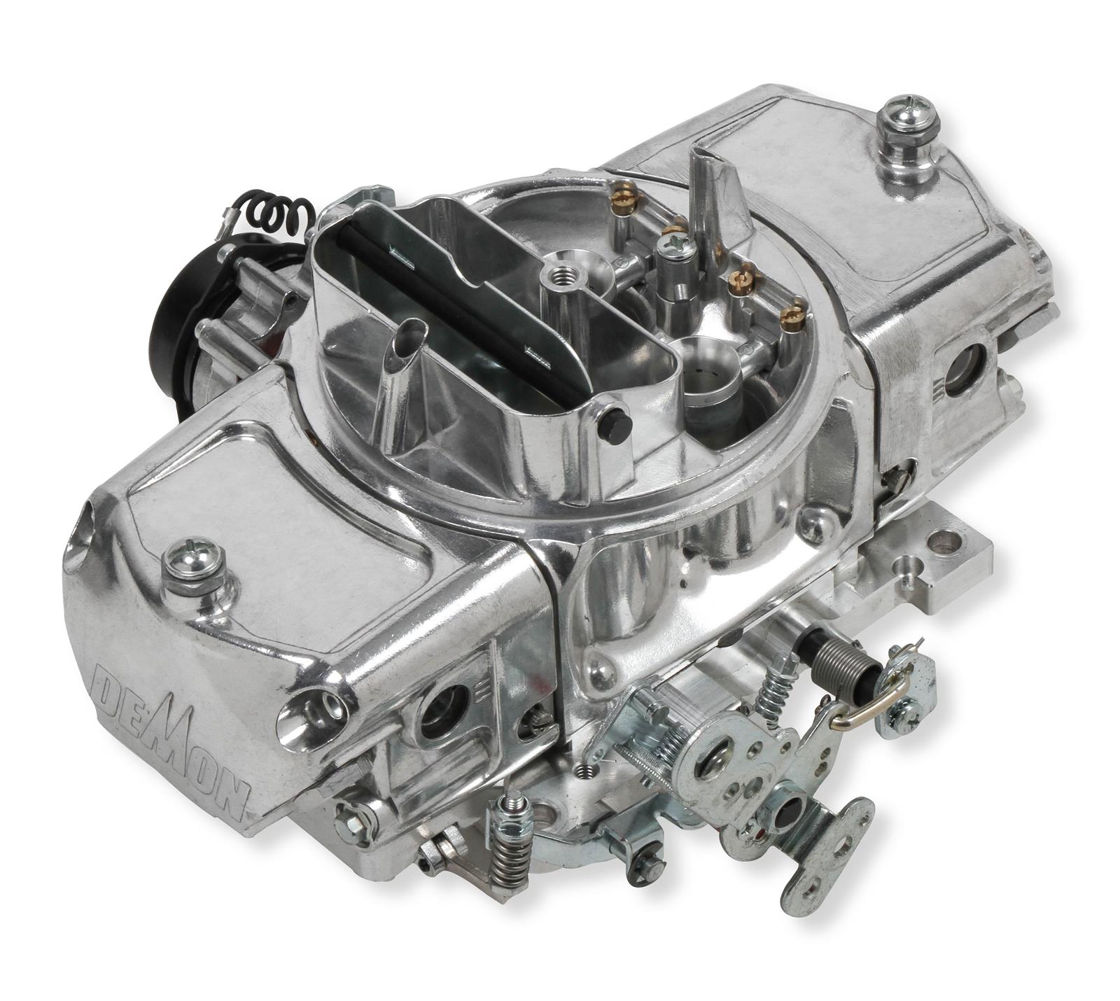 Demon RDA-850-MS Carburetor, 850 cfm,  mechanical secondaries, electric choke, shiny finish.