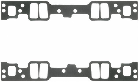 FelPro 1255 SBC Intake Gaskets Composite, 2.110 in. x 1.08 in. Port, .120 in. Thick, Dual Bolt Pattern