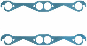 Fel-Pro 1426 SBC Header Gaskets. Steel Core Laminate, Round Port