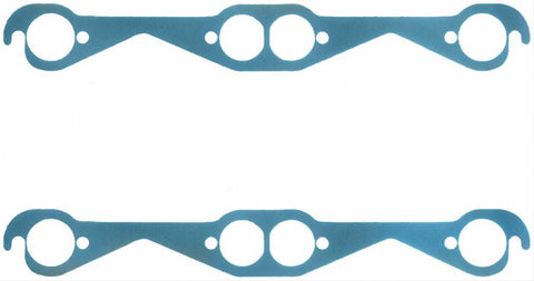 Fel-Pro 1426 SBC Header Gaskets. Steel Core Laminate, Round Port