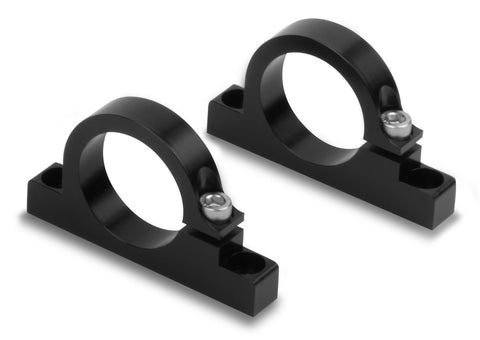 Holley Billet Fuel Filter brackets (pair) 162-573 Black anodized