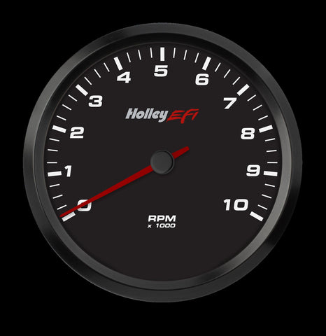 Holley EFI 553-125 10,000 RPM 4.5" Tachometer, CAN - Black face, black bezel