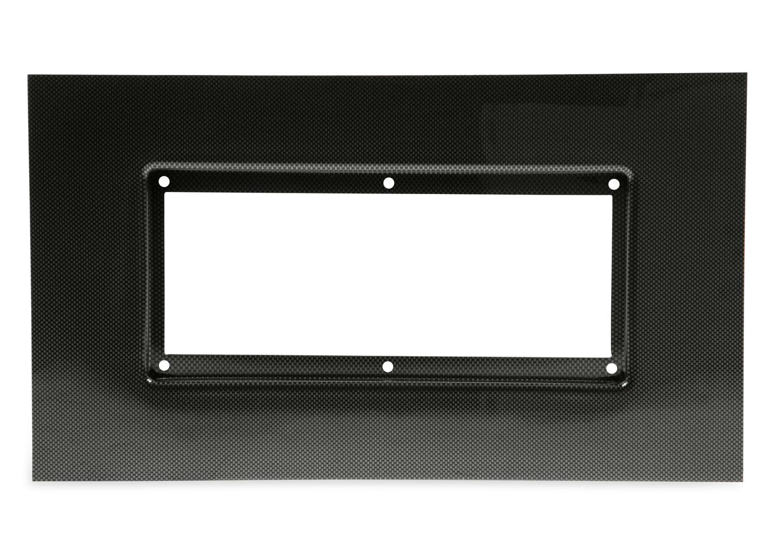 Holley 553-351 Dash Panel for 12.3 in. Holley EFI Pro Dash, ABS plastic, Carbon Fiber finish