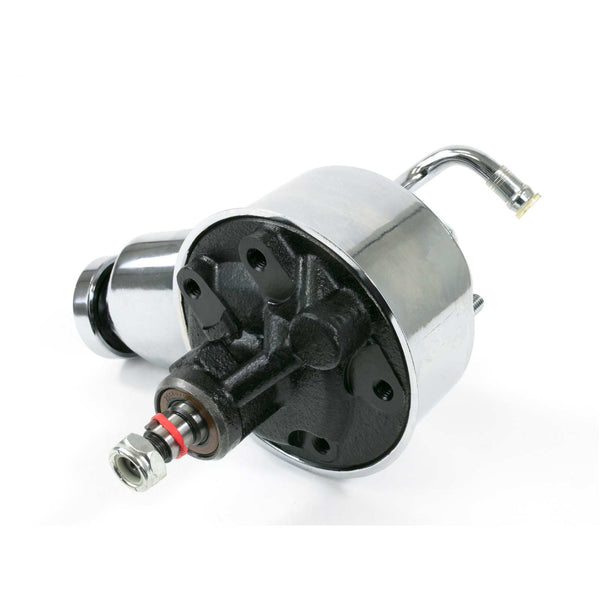 GM Saginaw P Series Banjo Style Power Steering Pump Chrome