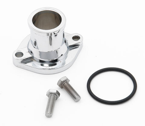 Mr. Gasket 2663 Water Neck, Steel, Chrome Plated, O-Ring, Straight Up, Ford, 351C, Each