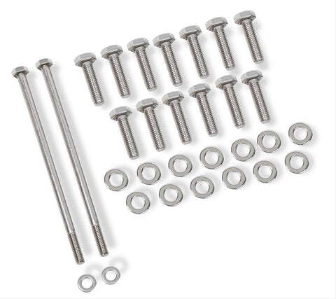 Mr. Gasket 60850G Oil Pan Bolt kit, Hex Head, Stainless Steel, Natural, GM, 4.8, 5.3, 5.7, 6.0, 6.2, 7.0L