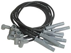 MSD 31373 Spark Plug Wires, Super Conductor, Spiral Core, 8.5mm, Black, Multi-Angle Boots, Chevy/GMC, Big Block, V8, Set