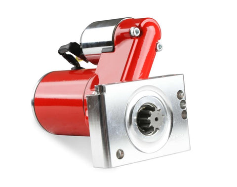 MSD 5095 SBC/BBC Dynaforce mini starter. Inline bolt pattern. Red powder-coated.