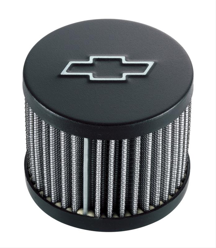 Proform push in breather, open style, black with Bowtie. for 1.220 hole