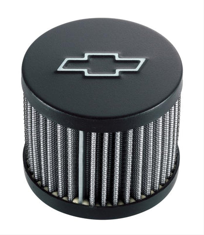Proform push in breather, open style, black with Bowtie. for 1.220 hole