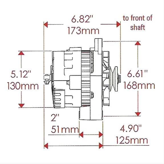 Powermaster Street Alternators 47803