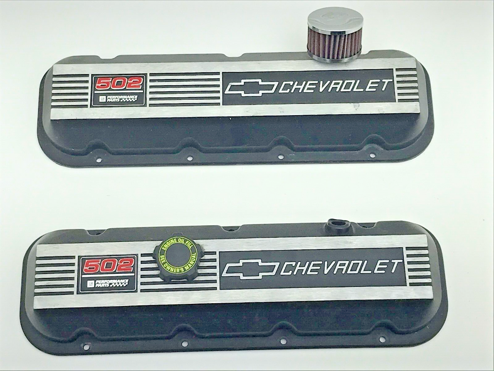 502 Big Block Chevy  Valve Covers GM High Performance Parts Chevrolet Bowtie