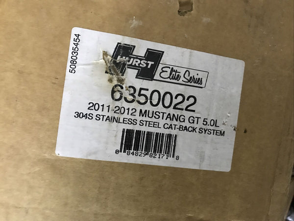 Hurst 6350022 Elite Series Cat-Back Exhaust System For 2011-2012 Ford Mustang GT