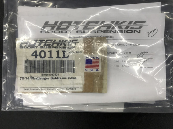 Hotchkis 4011L Subframe Connectors Weld-on, Steel For 1970-70 Dodge Challenger