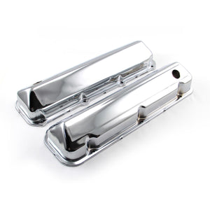 429-460 Ford Short, chrome, steel, valve covers.