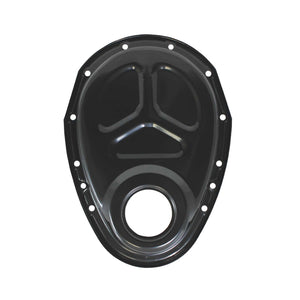 SP7122BK Chevy Small Block Black Steel Timing Cover