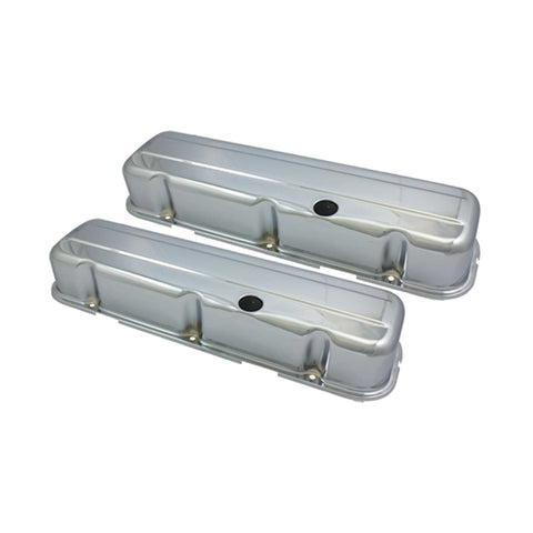 SP8238 Chevy Big Block Tall Chrome Steel Valve Covers